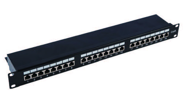 STP CAT6 24PORTS PATCH PANEL   FD-PP22